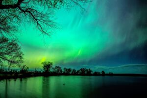 Northern Lights at Bin 2 Quinn Campground