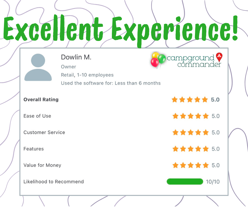 Excellent Experience! Review of Campground Commander